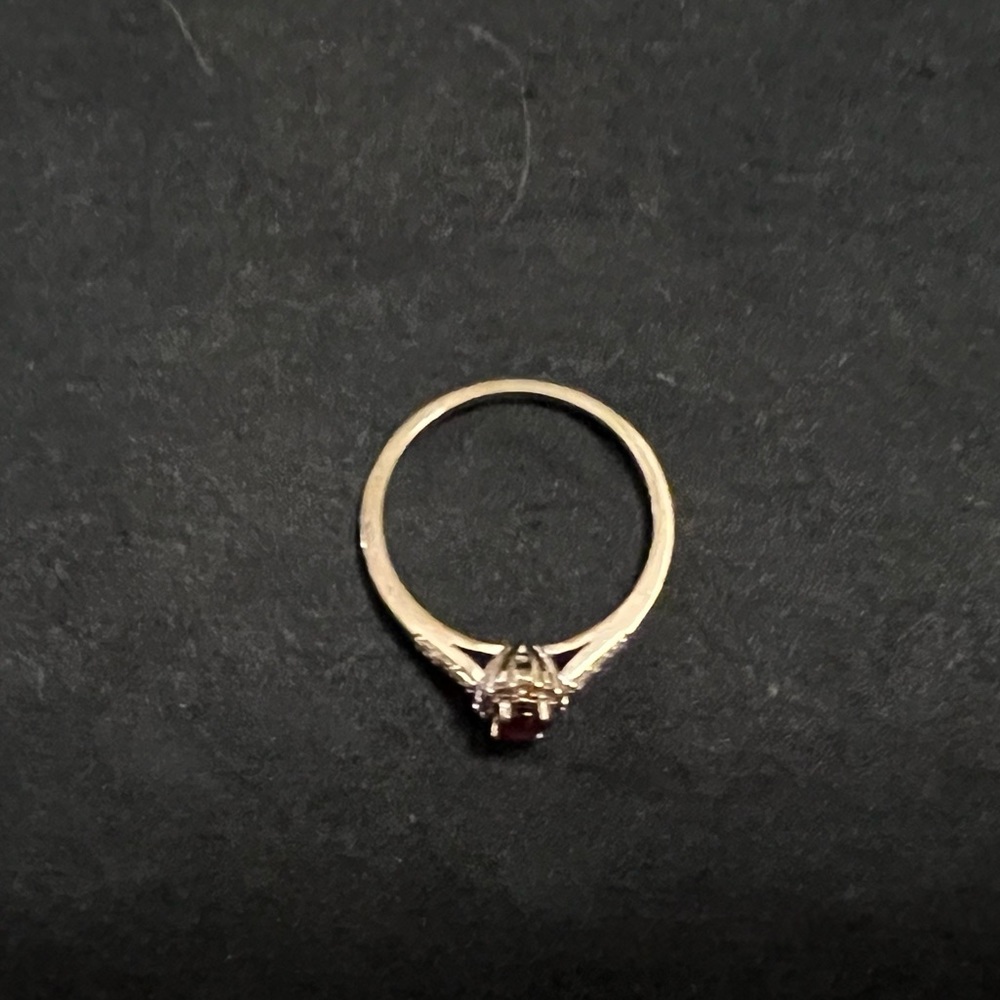 Sterling Silver Ruby Ring Size 7 Or 8 - image 4